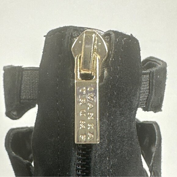 Ivanka Trump Marjory Black Open Toe Caged Booties - Marjory Stretch High-Heel 9M - Picture 5 of 12